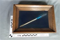 Framed Blue Grass flat blade screwdriver