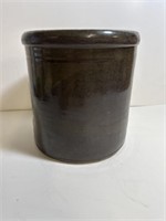 Antique Stoneware container brown wash bottom