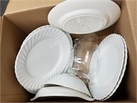 BOX LOT OF MISC. DISHES