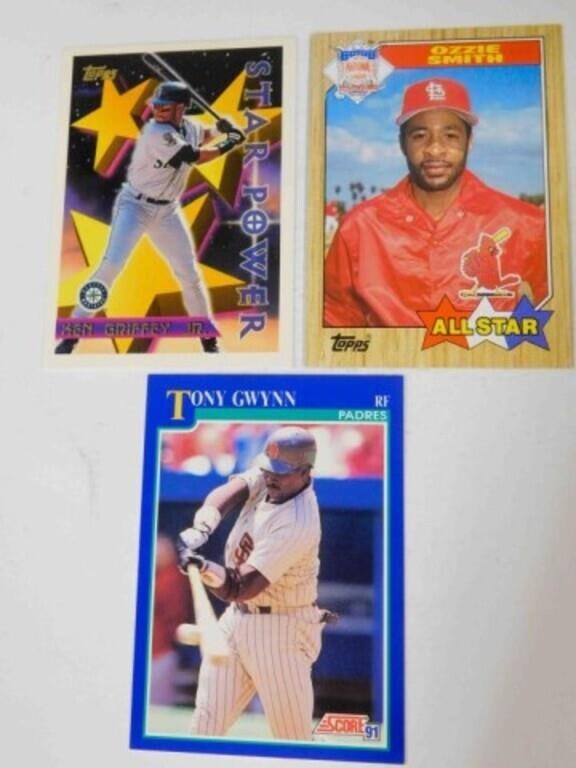 HOF LOT GRIFFEY JR/OZZIE/GWYNN