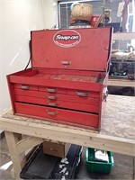 Six drawer metal tool box