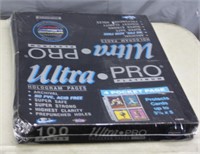 S: SEALED CASE OF 100 CARD PAGES ULTRA PRO