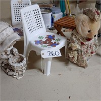 (2) Child's Chairs, Decorative and Bear