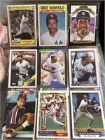 LOT OF 9 DAVE WINFIELD BASEBALL CARDS