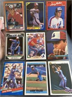 LOT OF 9 BASEBALL CARDS LARRY WALKER