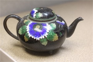 Antique Japanese Cloisonne Teapot