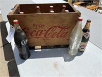 COCA COLA CRATE WITH 40 OZ. UNOPENED BOTTLES