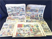 Group of VTG 1930's-40's Lone Ranger newspapers