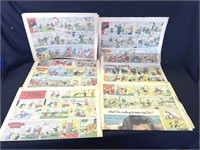 Group of Vintage 1950's Disney newspapers