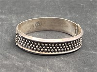 Sterling silver Mexico cuff bracelet