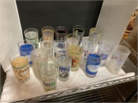 Assorted dates of derby glasses