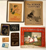 1939 pennsylvania hunt license & old books