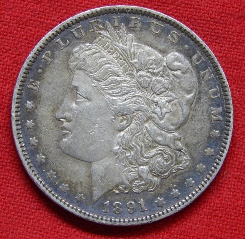 1891 O Morgan Silver Dollar - Semi Proof Like