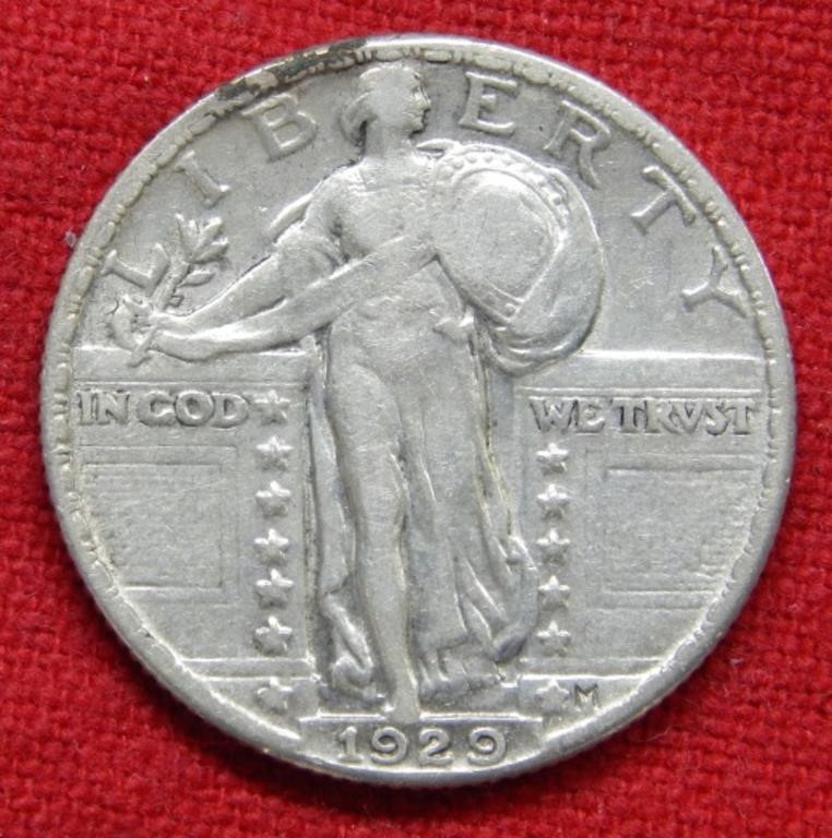 1929 Standing Liberty Silver Quarter