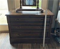 Antique 3 Drawer Dresser (Mirror NOT Included)
