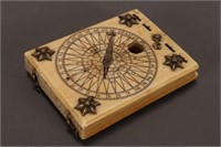 Early 17th Century Ivory and Brass Sundial Compass