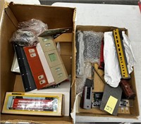 2 Boxes of Train Accessories