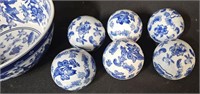 Chinese white/blue vintage bowl decoration estate