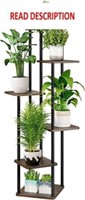 AZERPIAN 6 Tier Metal Plant Stand - Black. See pho