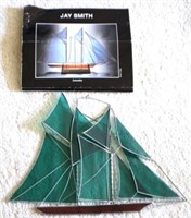 Jay Smith Stained Glass Sailboat