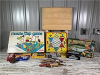 Games, T.V. tray, Billy Bass, Paint Brushes