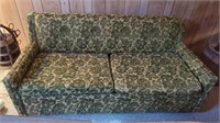RETRO LOOKING COUCH WITH A HIDE A BED IN FAIR