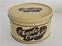 VINTAGE CHARLES COOKIES TIN FROM LANCASTER PA