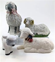 Ceramic Sheep Figurines