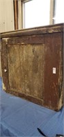 Antique primitive wood cabinet 36" L x 30 3/4 tall