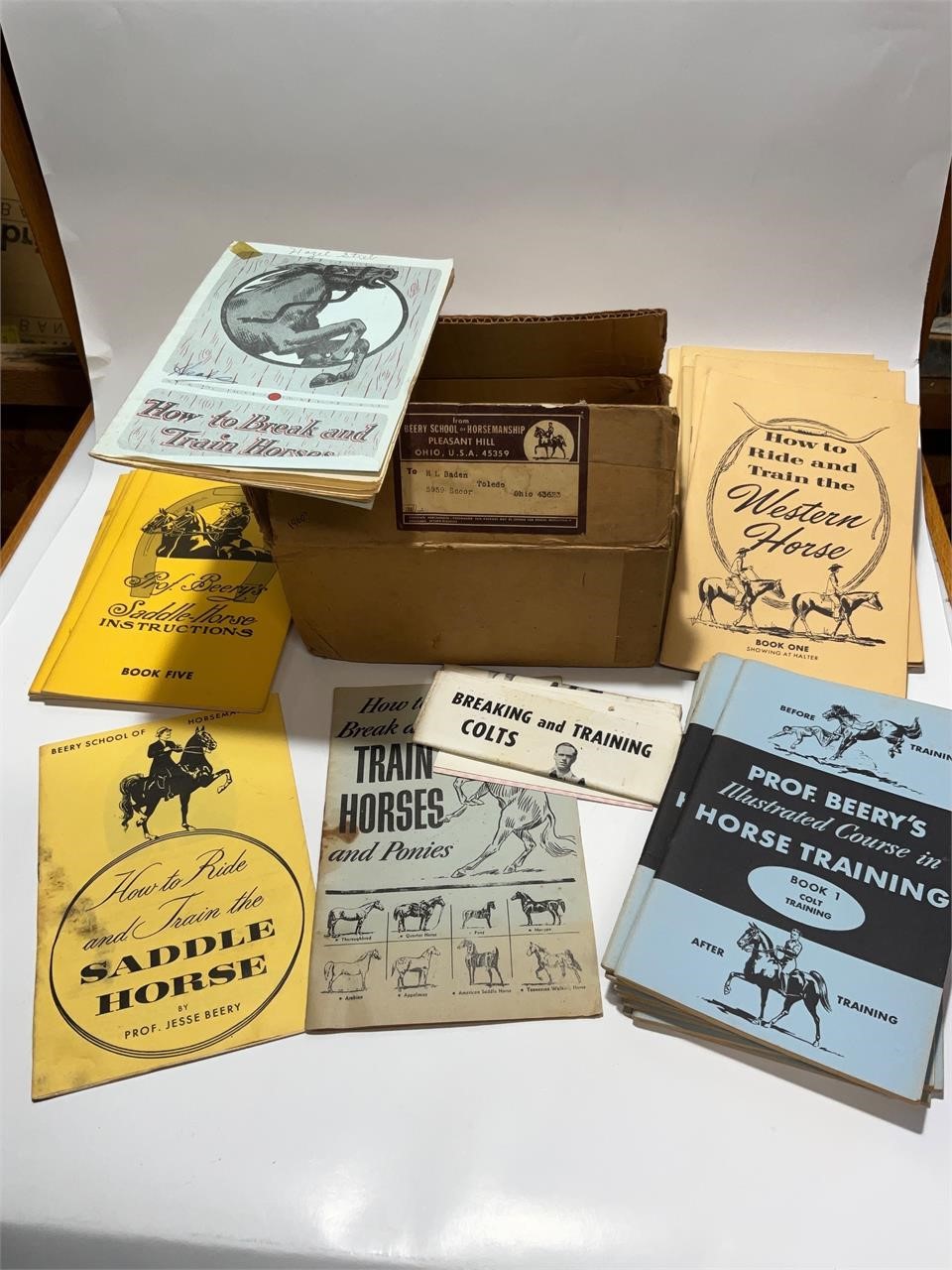 1960s Horse Training Manuals several diff sets