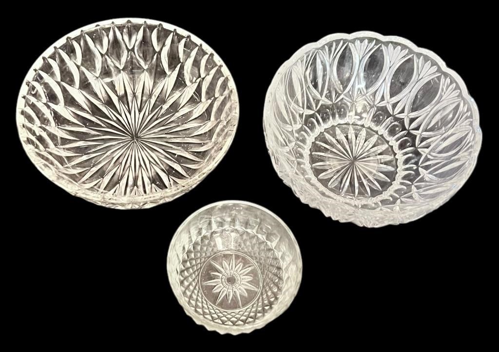 Selection of Pressed Glass Bowls