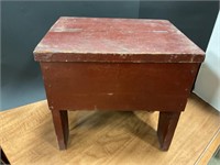 Antique shoe shining stool