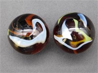 VINTAGE GLASS PLAYING MARBLE COLLECTIBLE