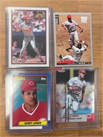 Lot of 4 1989-1999 Barry Larkin MLB cards