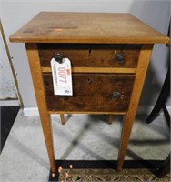 19th Century Birdseye Maple two drawer work