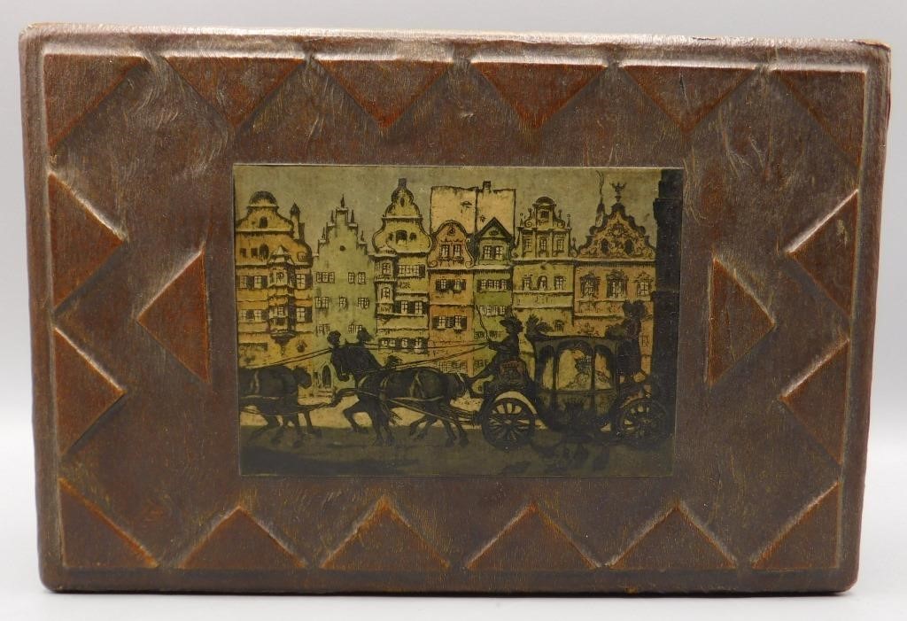 Tramp Art Trinket Jewelry Box