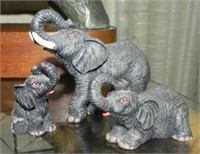 Miniature Elephant Family Figurines