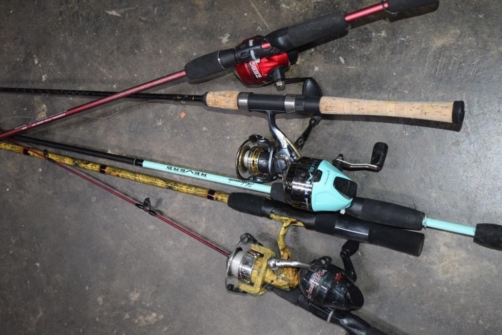 Assorted Rods & Reels,See Photos For Information