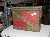 Vintage Metal Military Ammunition Box