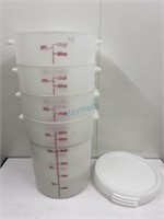 Cambro Round Food Storage Container W/ Lid