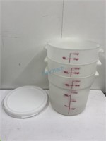 Cambro Round Food Storage Container W/ Lid