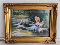 Framed The Little Fisherman By Donald Zolan