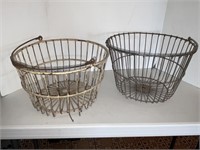 Vintage egg baskets