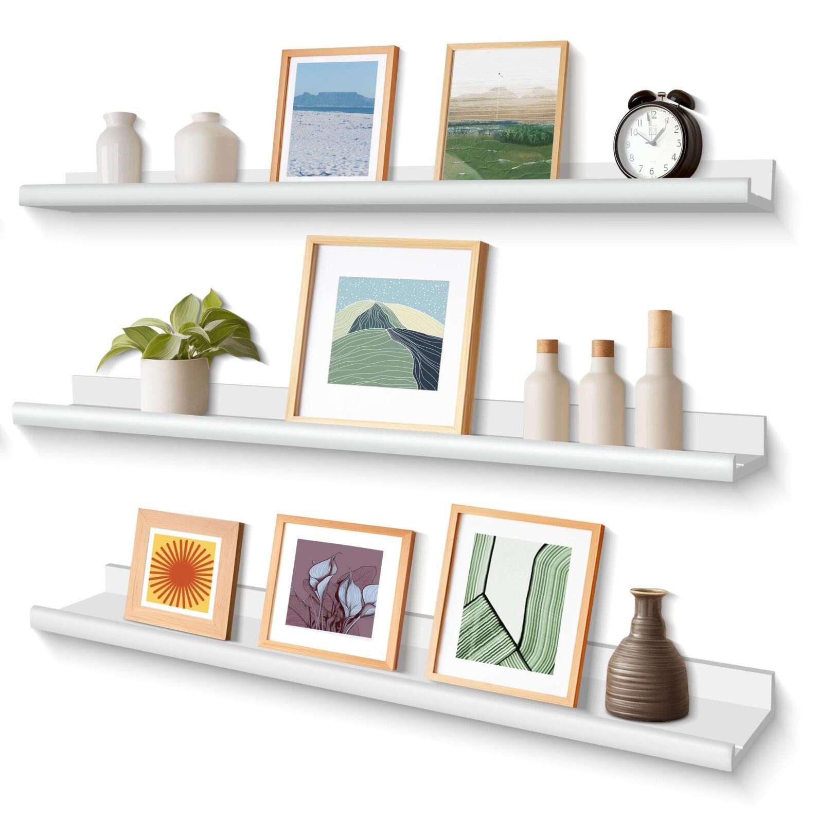 Annecy Floating Shelves Wall Mounted Set of 3, 36