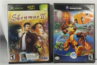 XBOX - SHENMUE II & GAMECUBE - TY THE TASMANIA TIG