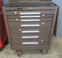 Kennedy bottom box, (7) drawer on casters.