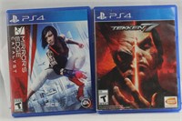 PS4 MIRRORS EDGE CATALYST  & TAKKEN 7