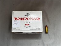 100 WINCHESTER 9 MM FMJ CARTRIDGES