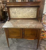 Edwardian Style Marble Top Washstand