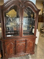 21st Century Traditional Cherry China Cabinet